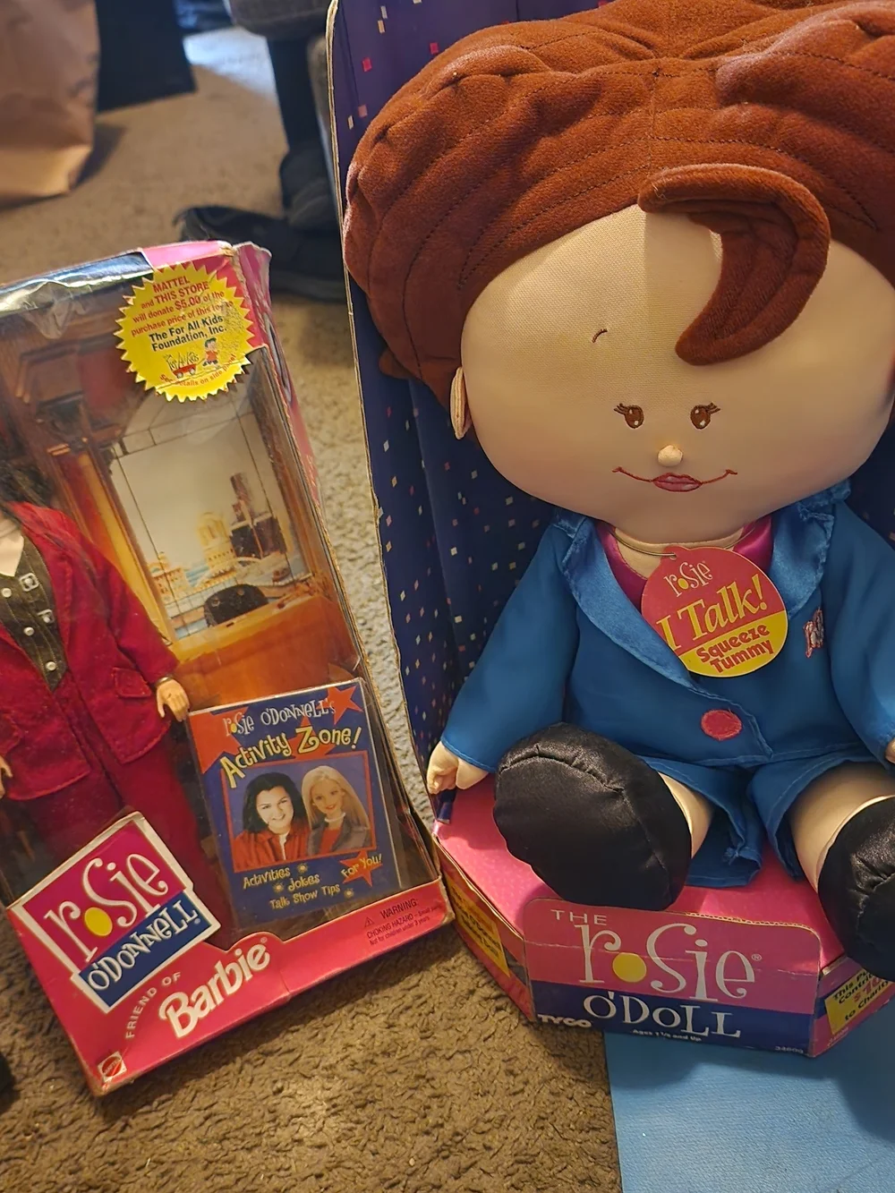 New vantage, 1977.\nTwoRosie O'Donnell Collector Doll in Pink Outfit